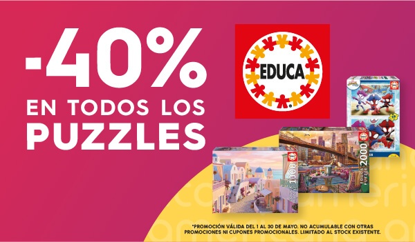 -40% en todos los Puzzles Educa